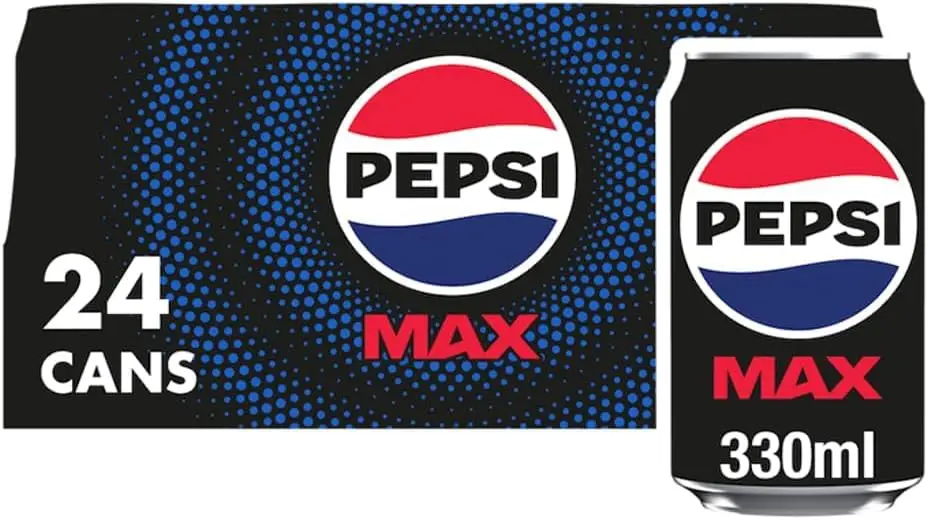 Pepsi Max No Sugar Cola Cans 24 x 330ml