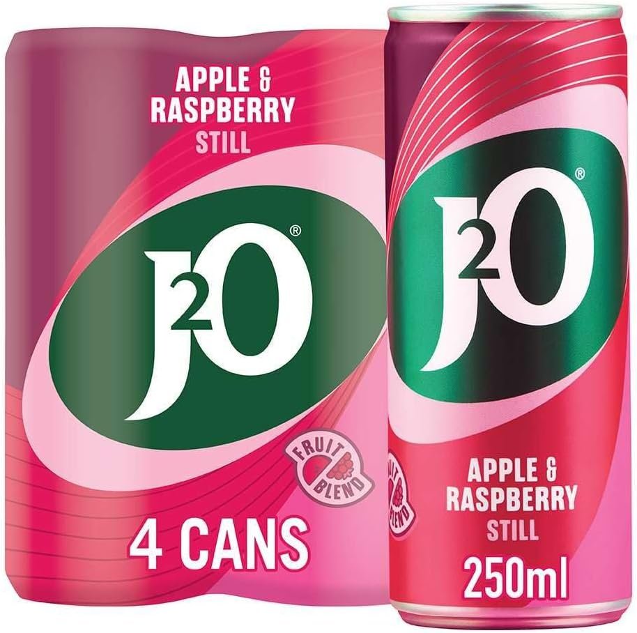 J2O Spritz Sparkling Apple & Watermelon Can 4 x 250ml