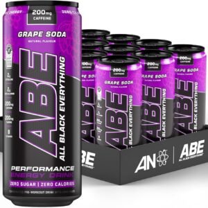 ABE Carbonated Beverage Sugar Free with Caffeine (Pack of 12 Cans x 330ml)