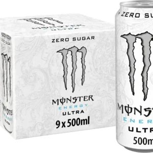 Monster Ultra Energy Drink Zero Sugar, 9 x 500 ml