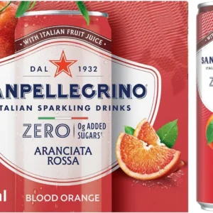 Sparkling Drinks Zero Sparkling Blood Orange Canned Soft Drink 6 x 330ml,